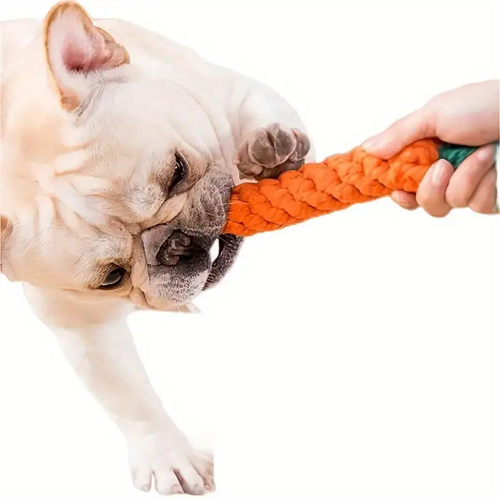 Durable Toy Carrot Cotton Rope